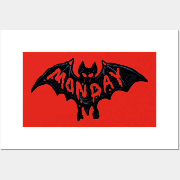 Scary Monday Wall Art by Stayhoom